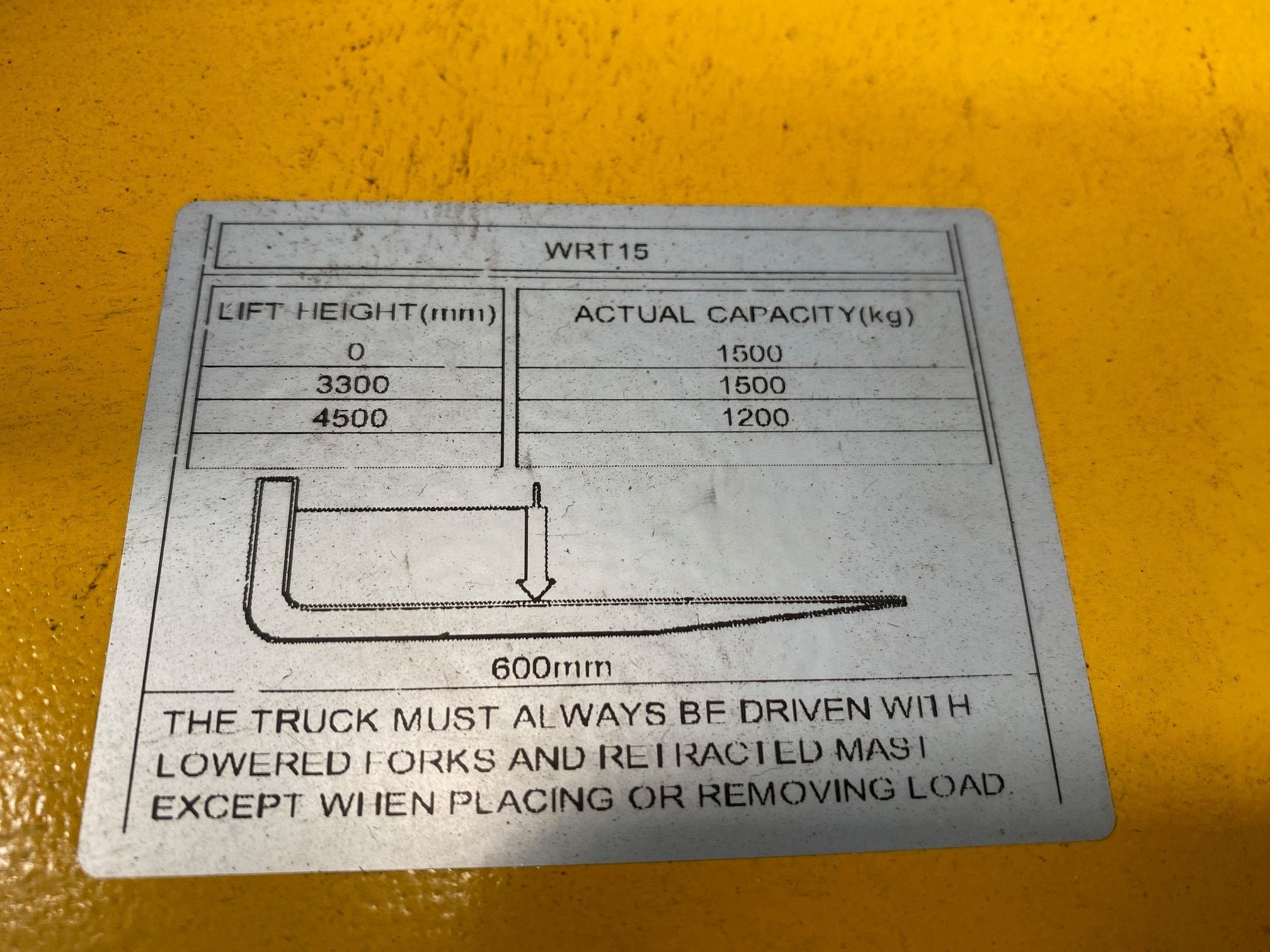 2022 HYSTER LIFTSMART WRT15-4500