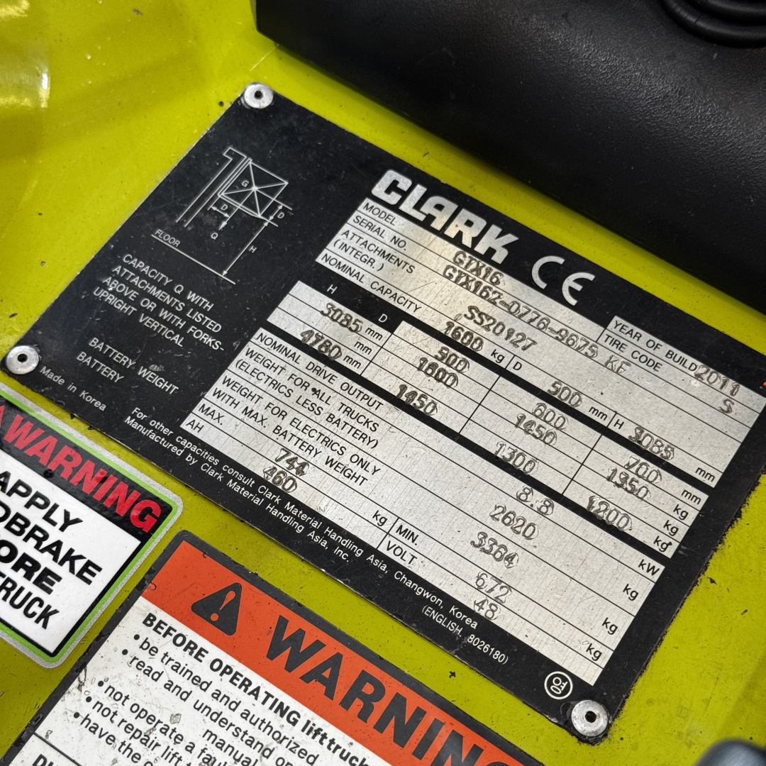 Clark 1.6T Compact Electric Forklift