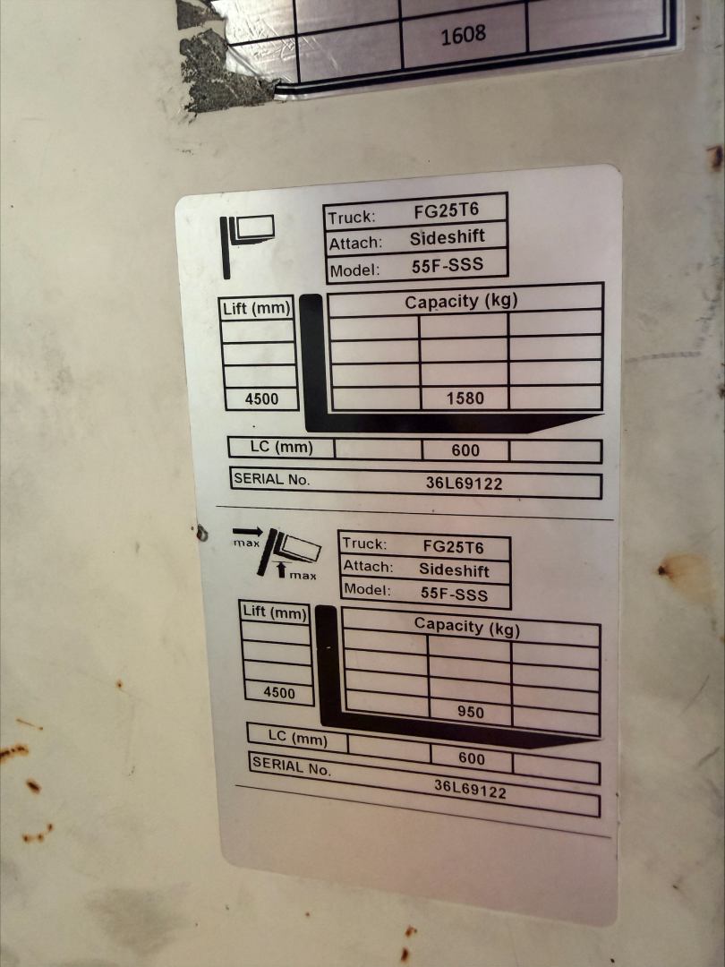 TCM 2.5T LPG Forklift