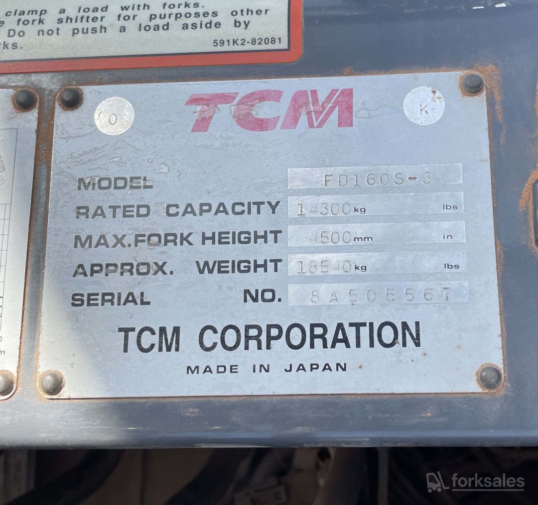 TCM 16T Diesel Forklift
