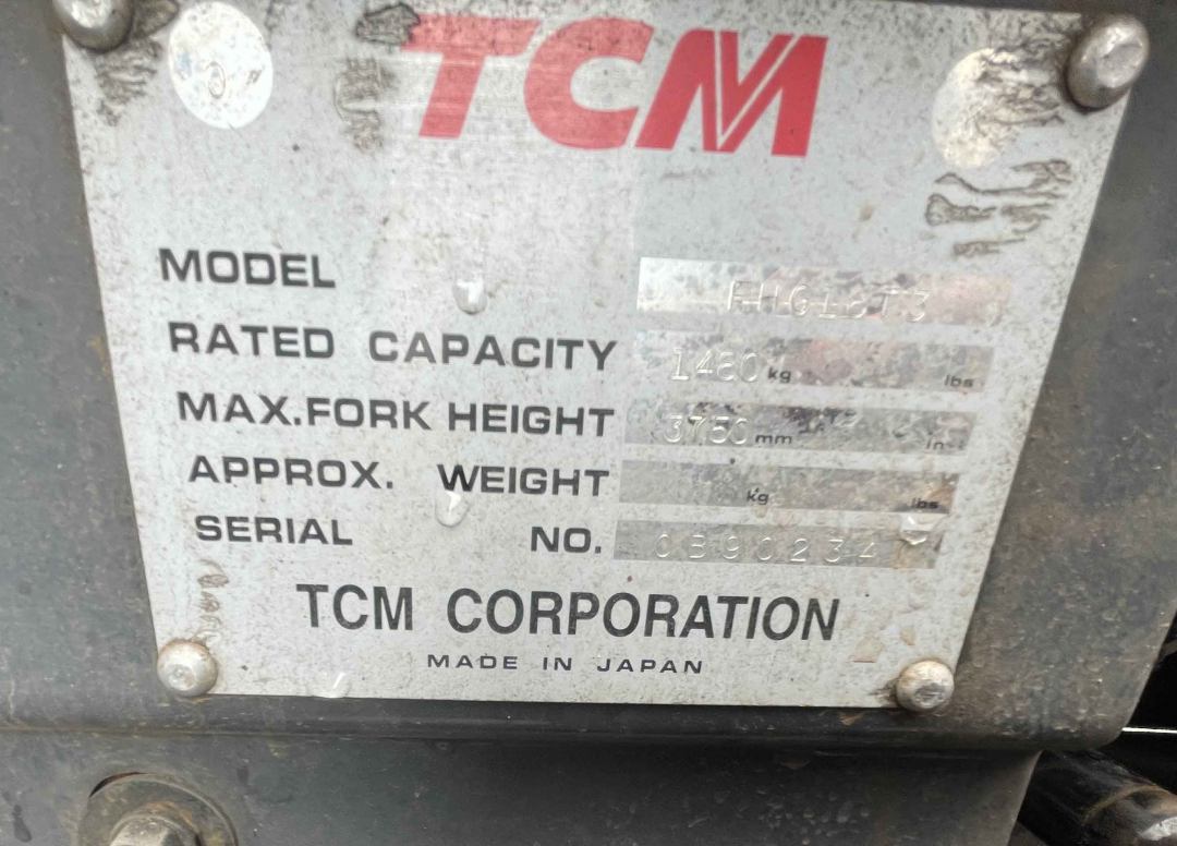 TCM 1.8T LPG Forklift