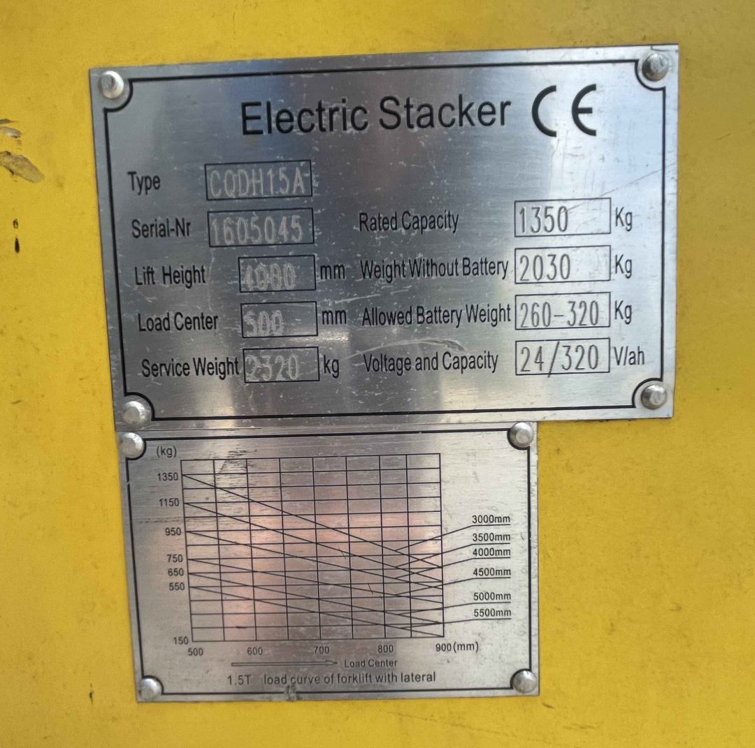 Select 1.35T Electric Stacker