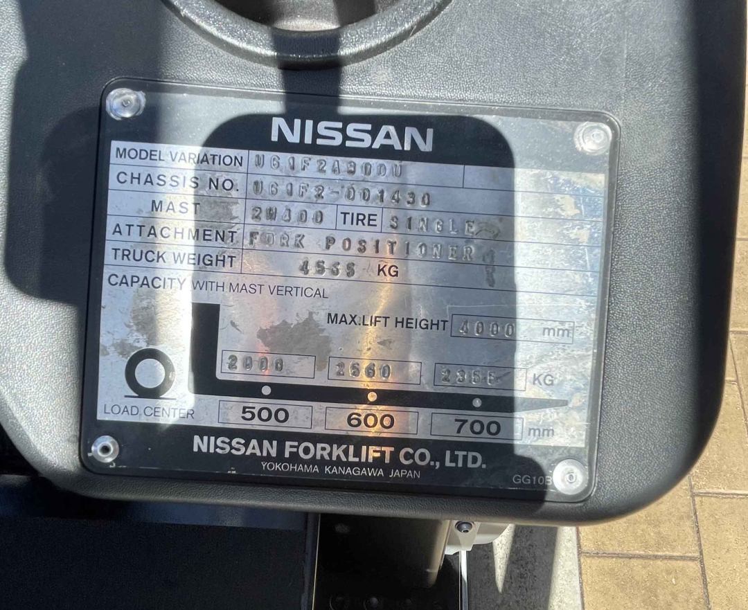 Nissan 3T LPG Forklift