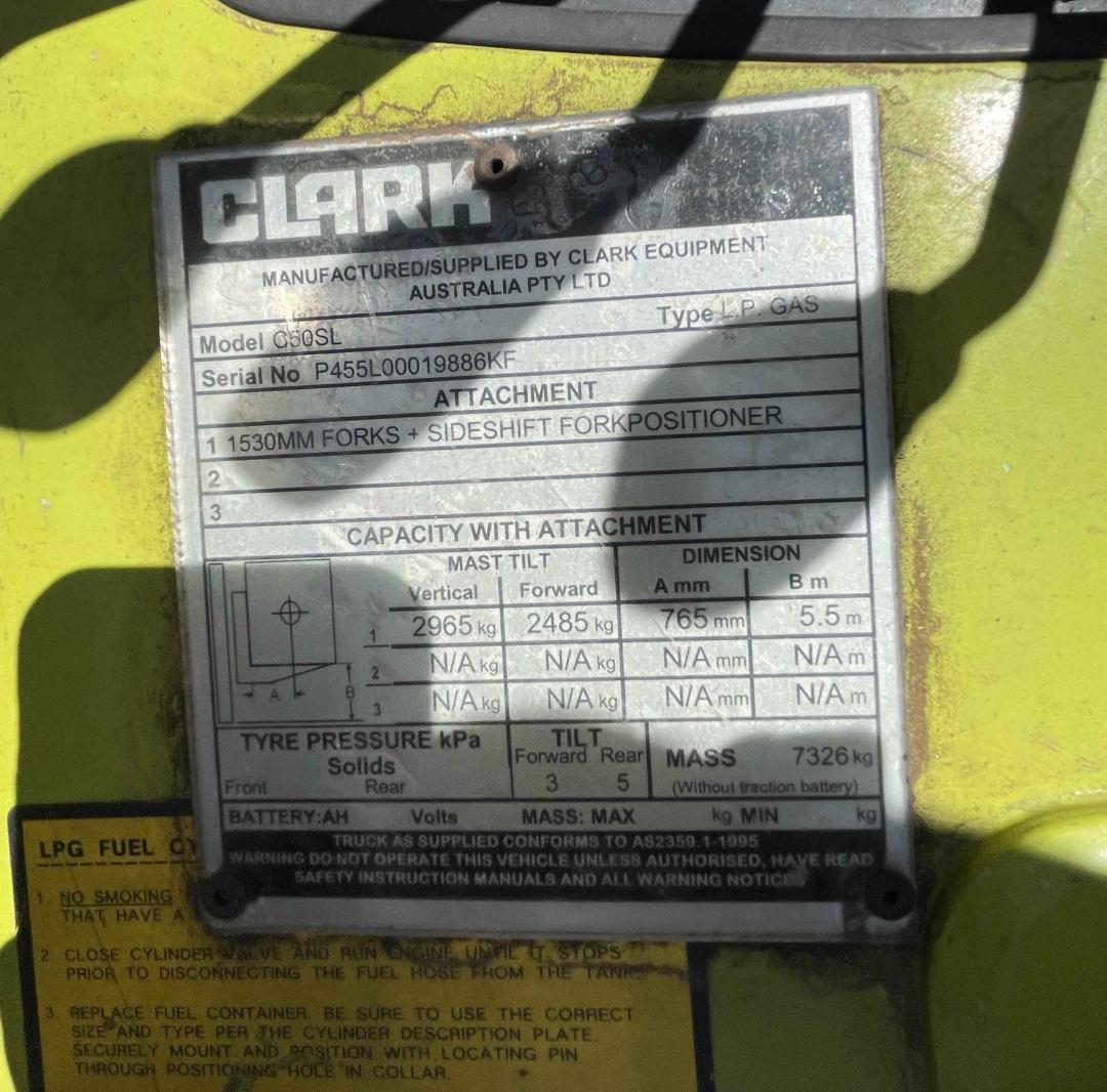 Clark 5T LPG Forklift