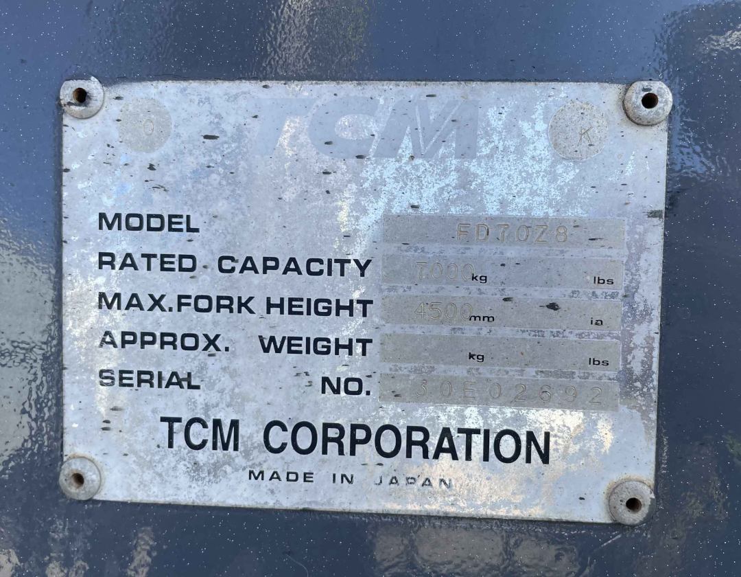 TCM 7T Diesel Forklift