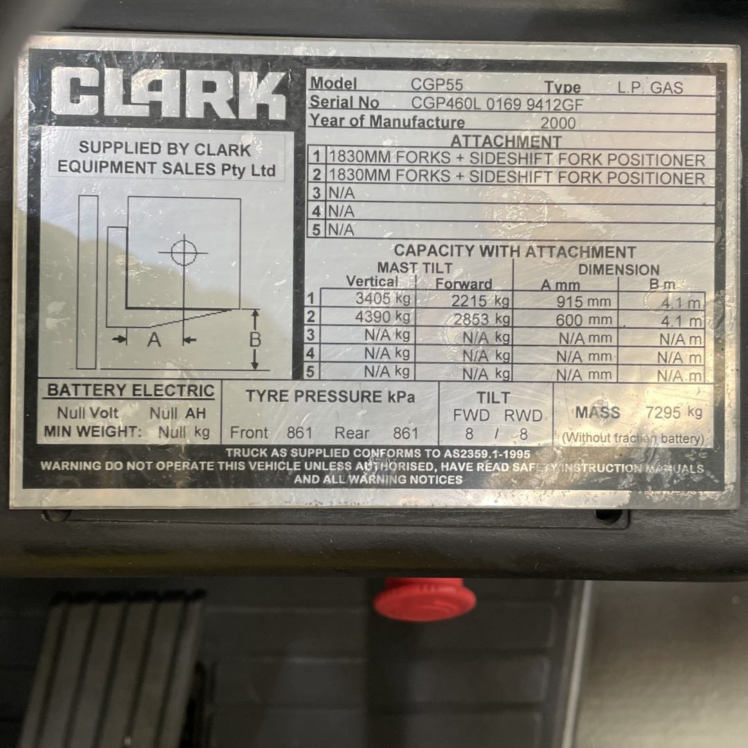 Clark 5.5T Forklift